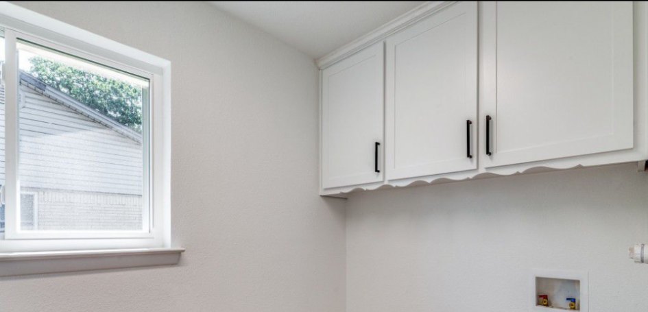 Laundry Room with New Cabinets