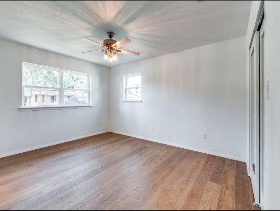 Fully remodeled bedroom