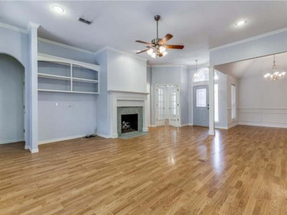 Open Living Room with Hardwood Floors