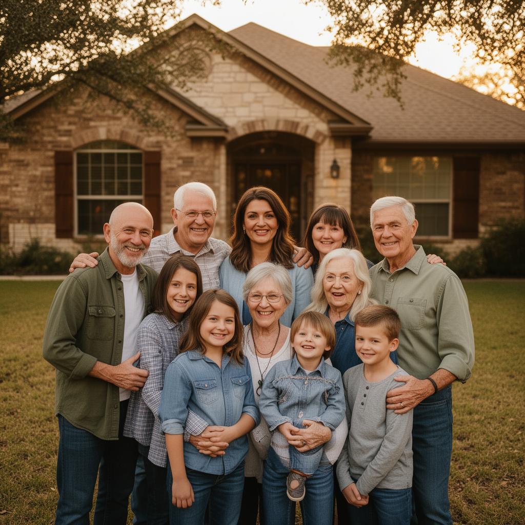 The Chinchilla family gathered together in Dallas–Fort Worth